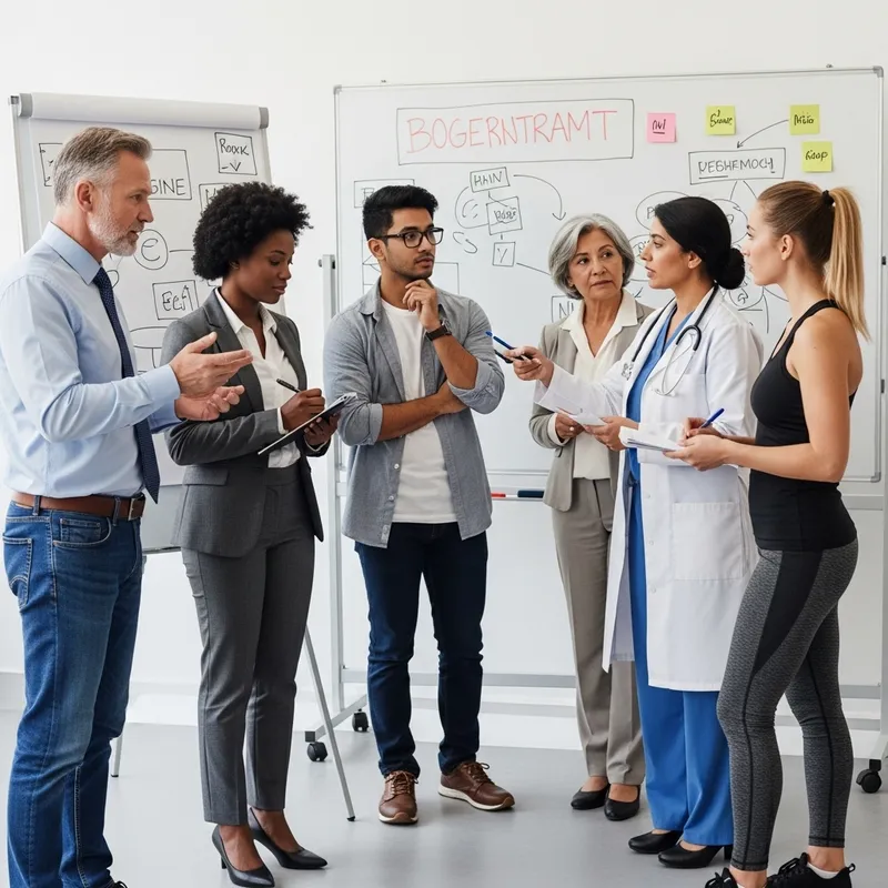 Diverse Work Group: Realistic Image of a Six-Member Team Diverse Work Group: Realistic Image of a Six-Member Team