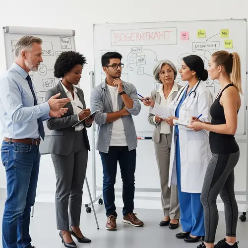 Diverse Work Group: Realistic Image of a Six-Member Team