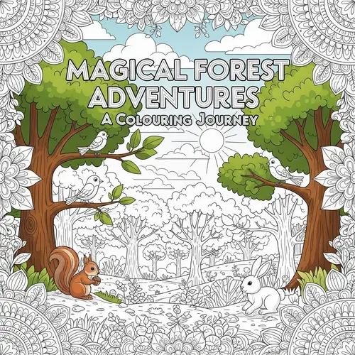 Magical Forest Adventures Colouring Book
