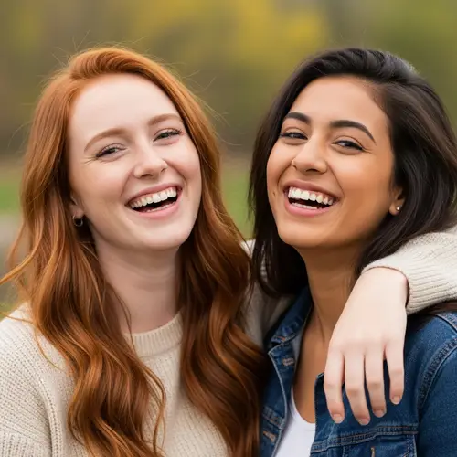 Radiant Smiles of Best Friends | Camaraderie & Joy Captured