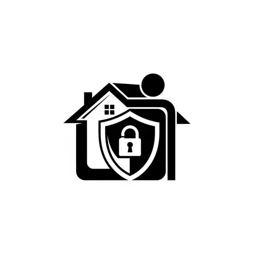 House Security Logo Design for Stamp Imprint