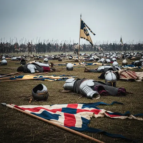 Remnants of a Fierce Encounter: Historic Battle Field After Conflict