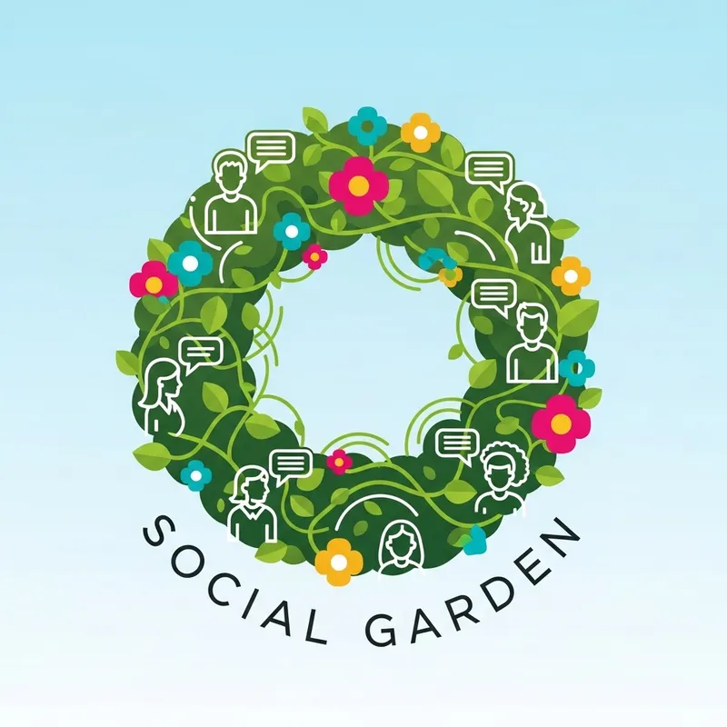 Social Garden Icon Design for Communication