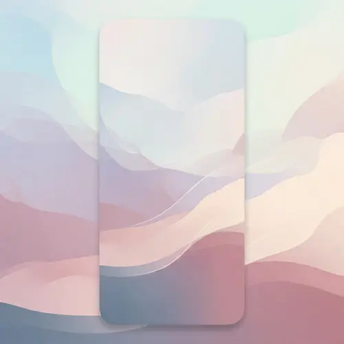 Elegant iPhone Wallpaper in Calming Pastels | Abstract Pattern