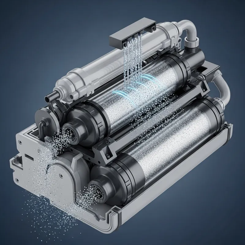 Advanced Water Filter System for Small Particle Removal