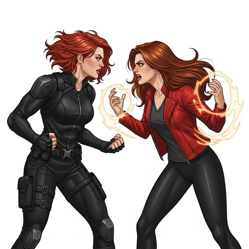 Natasha Romanoff & Wanda Maximoff Argue