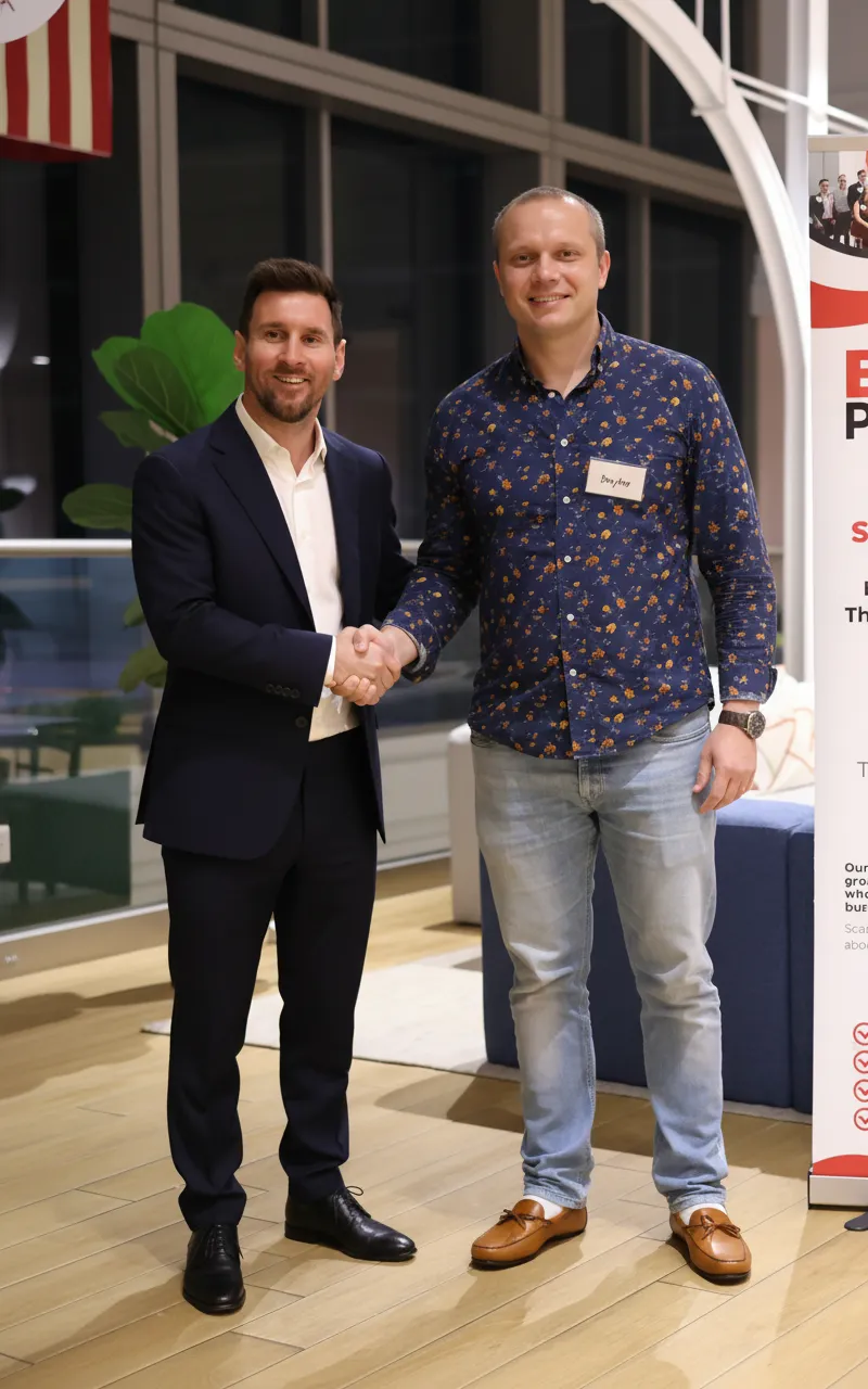 Handshake with Lionel Messi - A Memorable Moment
