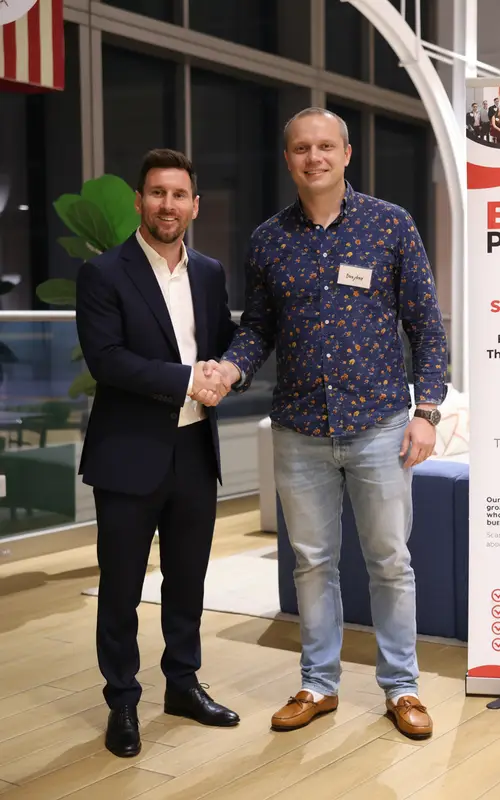 Handshake with Lionel Messi - A Memorable Moment