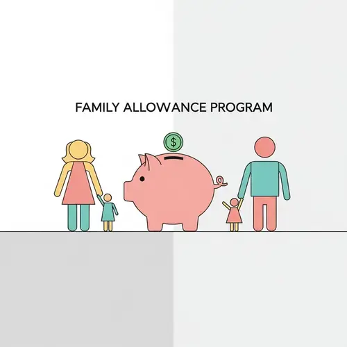 Family Allowance Program - Minimalistic Design for Savings