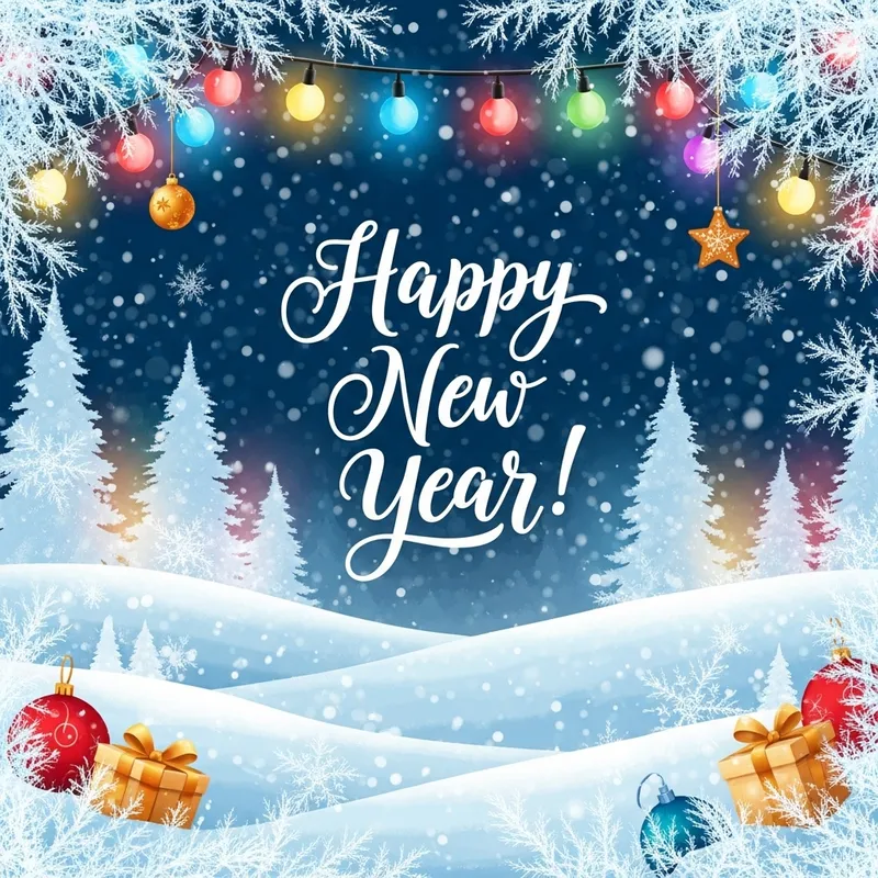 Festive New Year GIF for Social Media Greetings