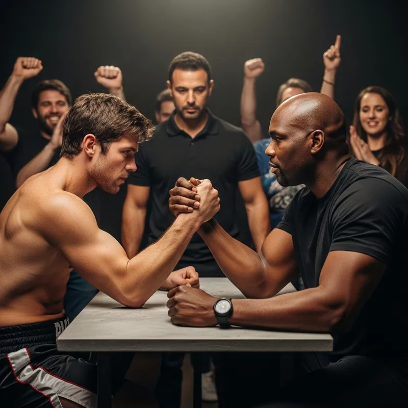 Rocky vs Apollo Creed Arm-Wrestling Match | Intense Image