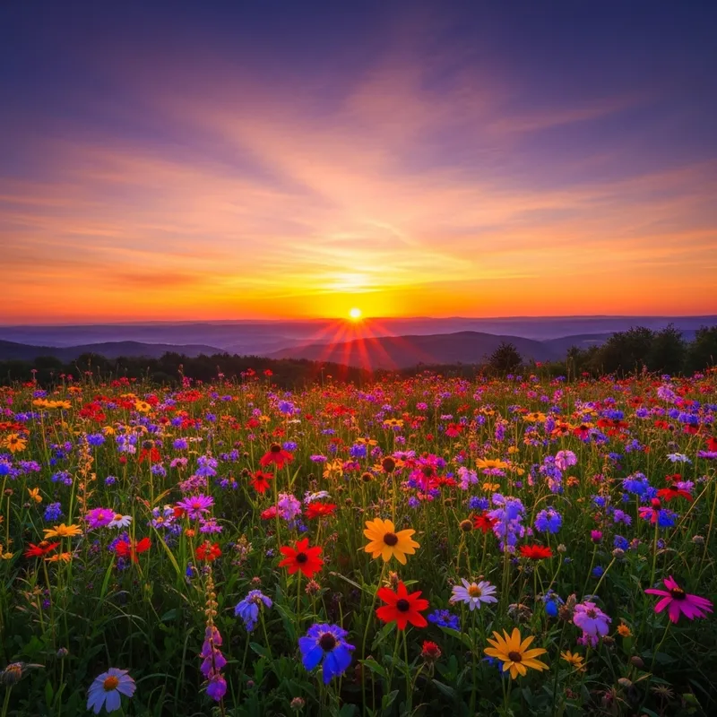 Youthful Joy: Captivating Youthful Vibes in Colorful Blooms