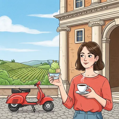 Romantic Gelato and Espresso with Vespa View | Italy Hills