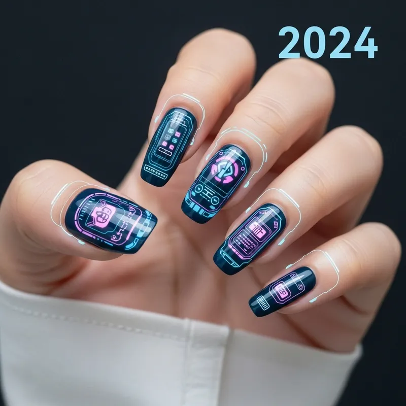 Manicure 2024 Trends: High-Tech Nails & Holographic Designs