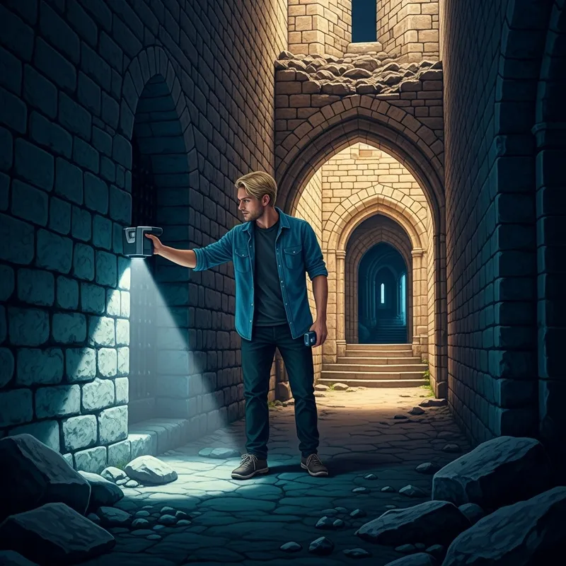 Blonde Man Laser Scanner: Medieval Castle Digital Adventure Blonde Man Laser Scanner: Medieval Castle Digital Adventure
