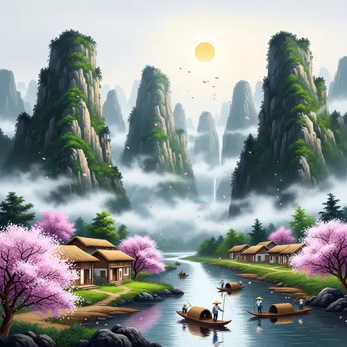 Traditional Chinese Landscape Painting: 'Shanshui'