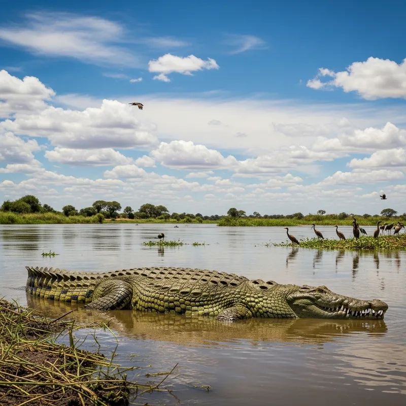 Crocodile in the Nile River: A Stunning Encounter
