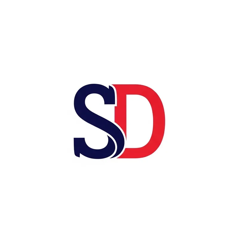 Creative SD Logo Design | Intricately Interwoven Letters