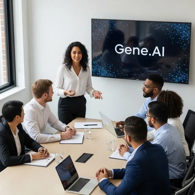 Diverse Corporate Tech Meeting with Gene.AI Experts Diverse Corporate Tech Meeting with Gene.AI Experts