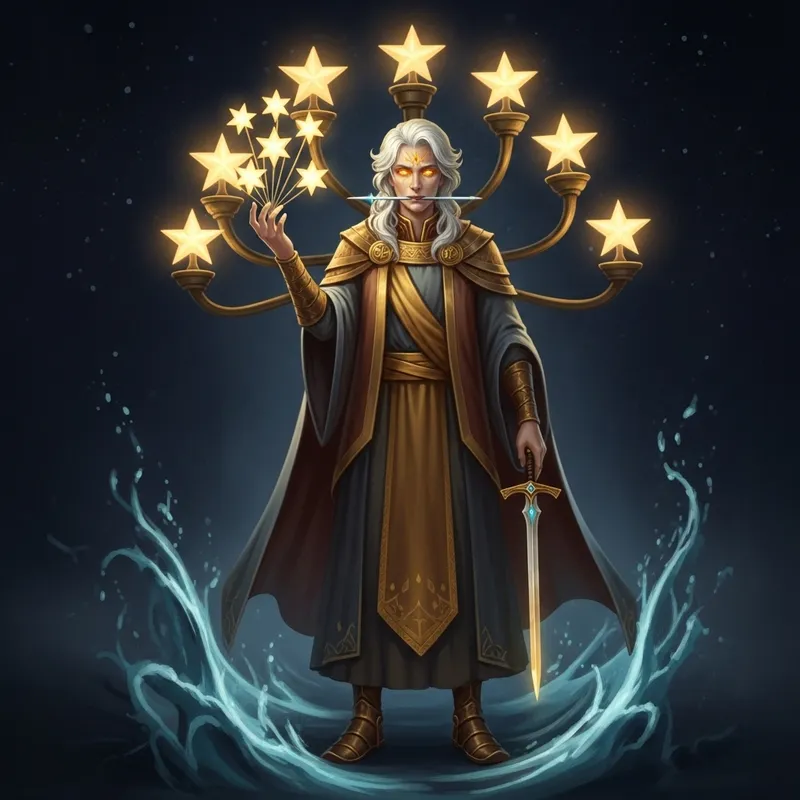 Seven Golden Lampstands Revelation: Son of Man in Robe and Glory