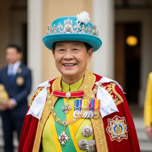 Royal Figure - Graceful and Colorful Portrait