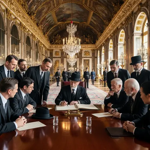 Signing of the Treaty of Versailles - Historic Moment
