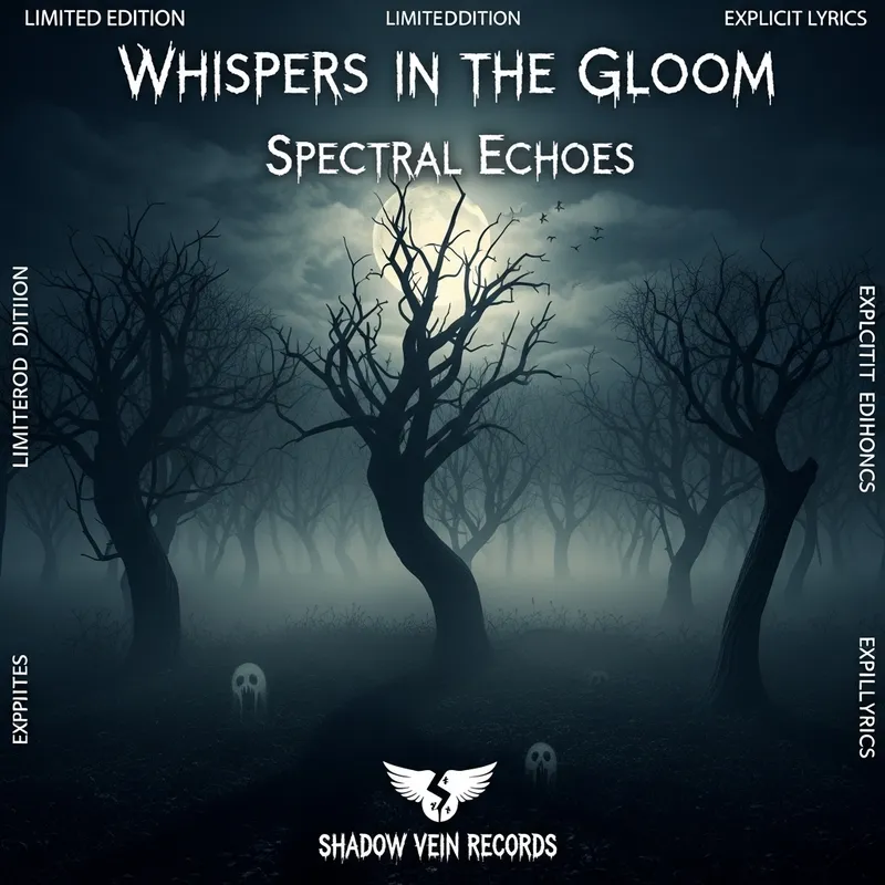 Dark & Haunting Forest Album Art | Eerie Design