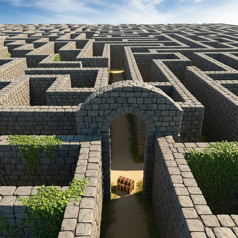 Intricate Maze Adventure | Treasure Hunt Experience