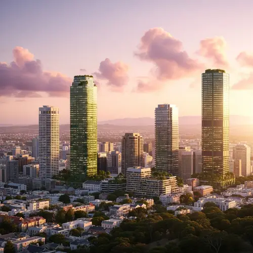 Cape Town 3020: Urban Forest Transformation & Sunset-Inspired Skyscrapers