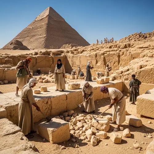 Ancient Egyptians: Stone Mining for Pyramids
