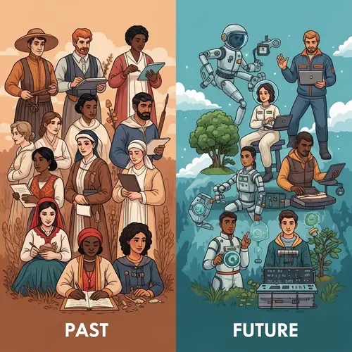 Past and Future: Men and Women in Diverse Occupations