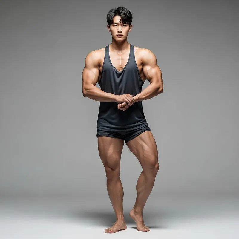 Wei Zhou: 6'4" Korean Chinese Fitness Enthusiast | Muscular Physique & Unwavering Confidence
