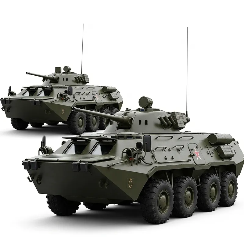BTR-82 and BTR-4 Fusion: Military Vehicle Design