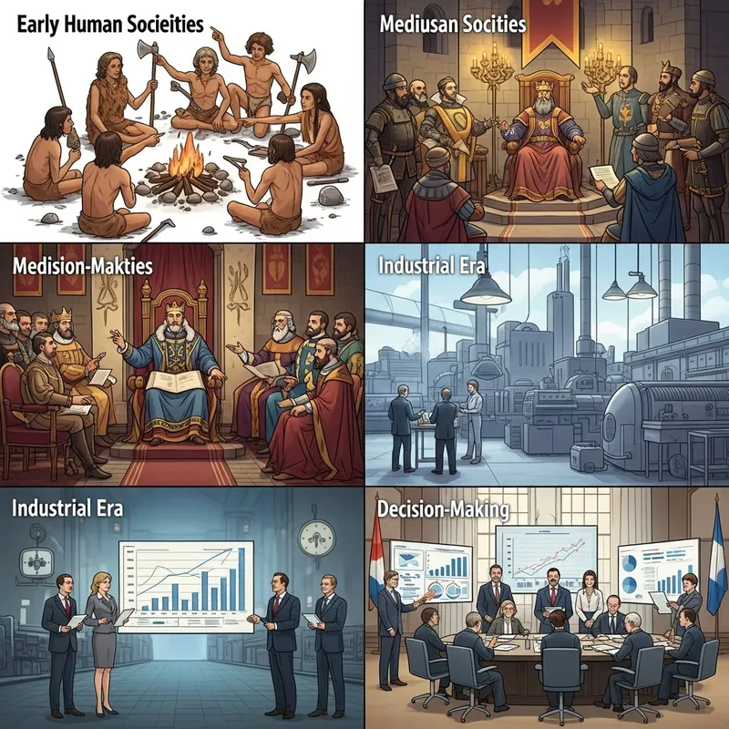 Evolution of Decision Making: From Early Societies to AI