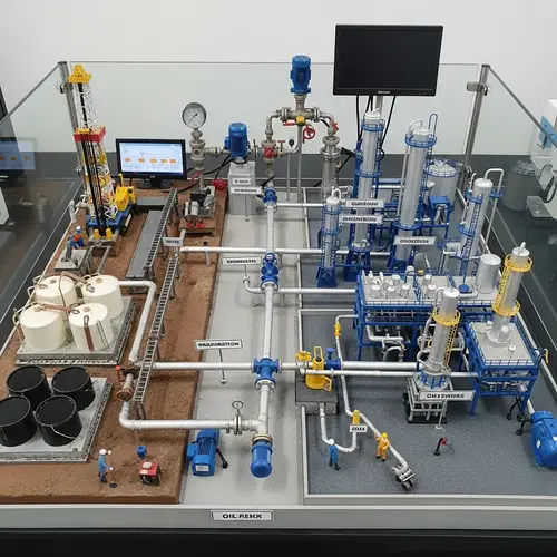 Crude Oil Exploitation Lab Simulation Device