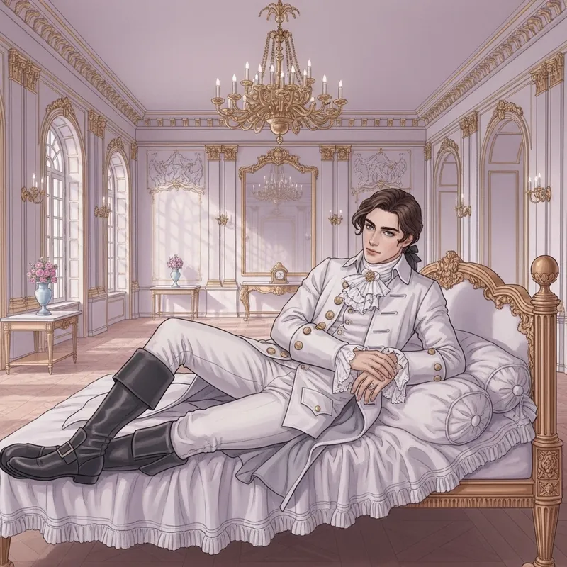 Elegant Royal Russian Fashion in Winter Palace