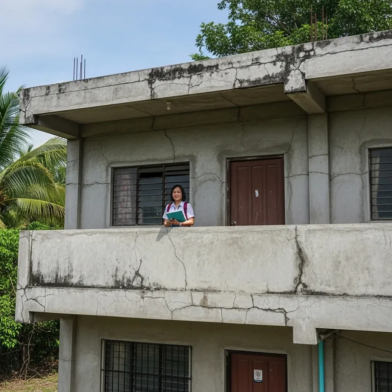 Female Teacher in the Philippines on Second Floor