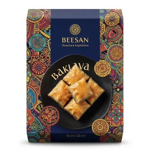 Luxury Baklava Packaging Design Inspired by Indonesia's Cultural Heritage