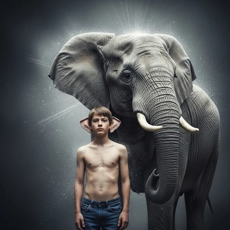 Magical Transformation: Boy Turns into Elephant Magical Transformation: Boy Turns into Elephant