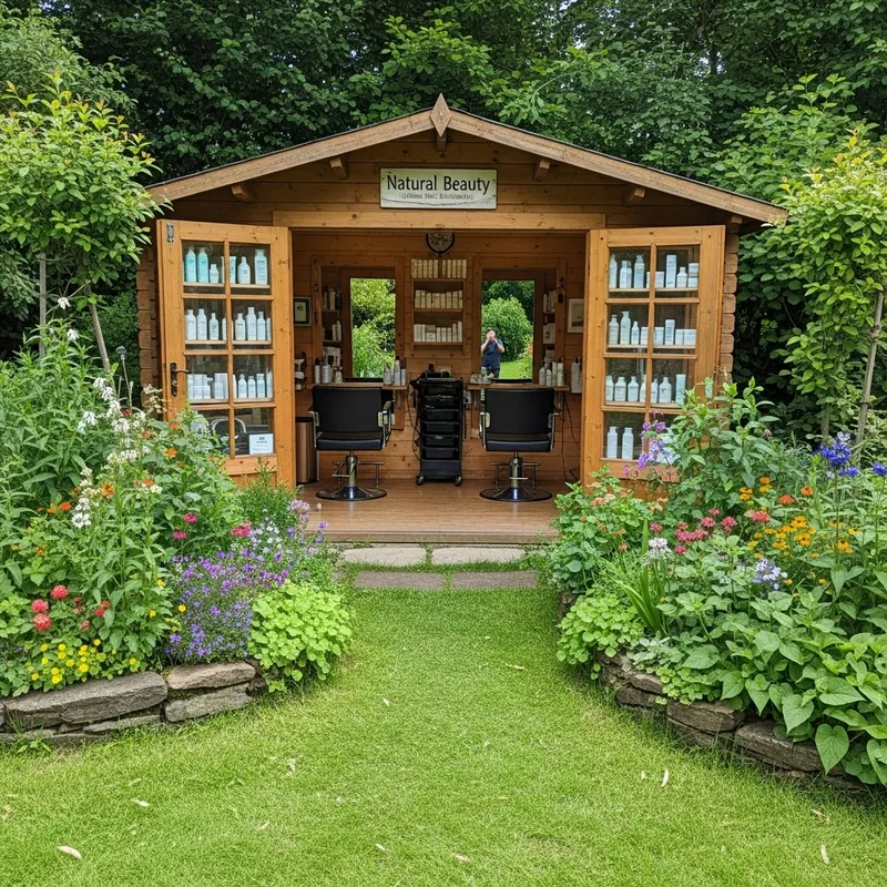 Natural Beauty Salon in a Serene Cabin