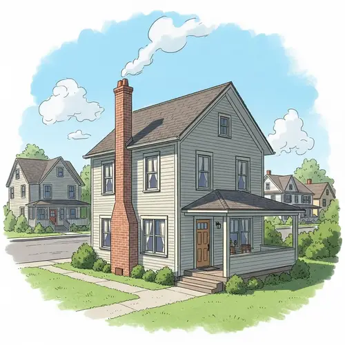 Charming 1000 Dollar House Illustration