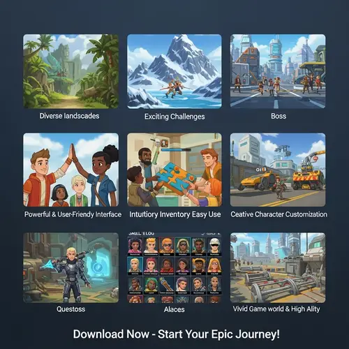 Captivating Gaming Scenario with Diverse Landscapes & Exciting Challenges