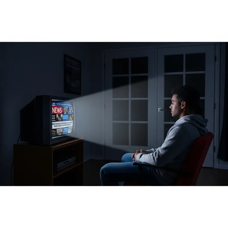 Captivated Watcher: Bewitched by False News Broadcasts