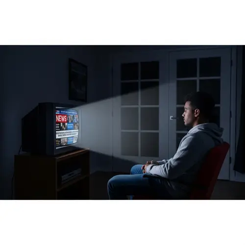 Captivated Viewer: Unreal News Broadcasts Sparking Intrigue