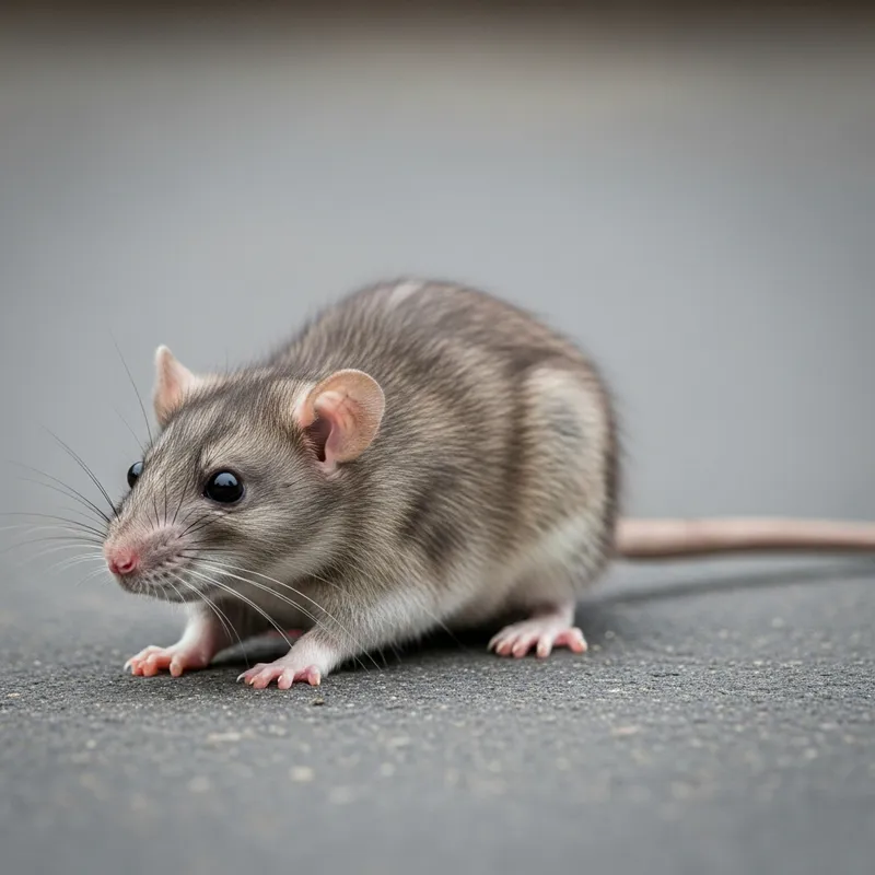 Energetic Urban Rat: Curious Street-Smart Creature