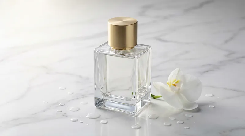 Elegant Luxury Perfume Bottle in Crystal Glass