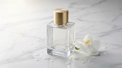 Elegant Luxury Perfume Bottle in Crystal Glass