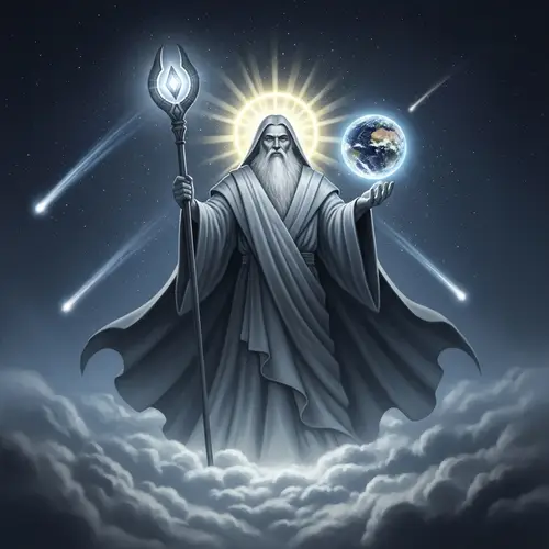 A Majestic God Above the Clouds