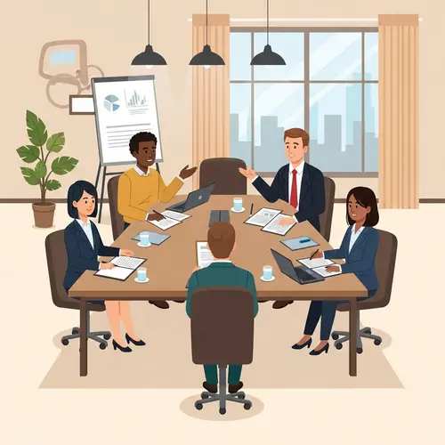 Diverse Focus Group Discussion in Spacious Conference Room