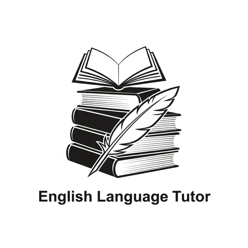 English Language Tutor Logo | Symbolic Design